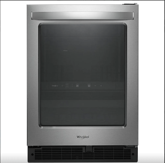 Whirlpool WUB50X24HZ Under Counter Refrigeration, 24 inch Width, 24 inch Width, ENERGY STAR Certified, Stainless Steel colour