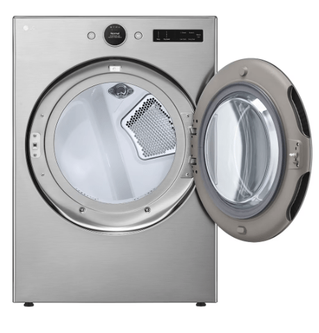 LG WM5500HVA Front Load Washer, 27 inch Width, ENERGY STAR Certified, 5.2 cu. ft. Capacity, Steam Clean, 25 Wash Cycles, 5 Temperature Settings, Stackable, 1300 RPM Washer Spin Speed, Wifi Enabled, Graphite Steel colour TurboWash 360, AI DD