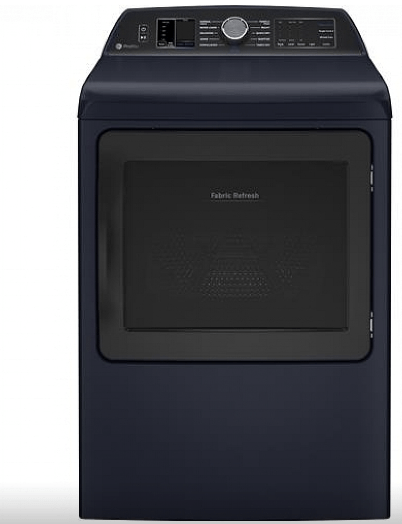 GE Profile PTD90EBMTRS / Dryer, 26 31/32" Width, Electric Dryer, 7.3 cu.ft cu. ft., Steam Clean, Sapphire Blue