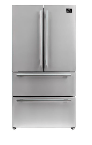 Forno Moena 19.2 Cu.Ft. 36-in French Door Refrigerator FFRBI1820-36SB