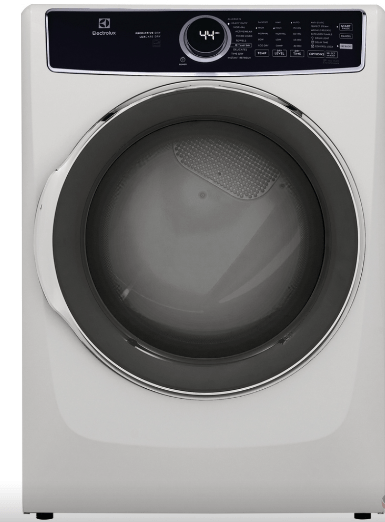 Electrolux ELFG7537AW/ELFG7637AW Dryer, 27" Width, Gas Dryer, 8.0 cu. ft. Capacity, Steam Clean, 10 Dry Cycles, 5 Temperature Settings, Steel Drum, White