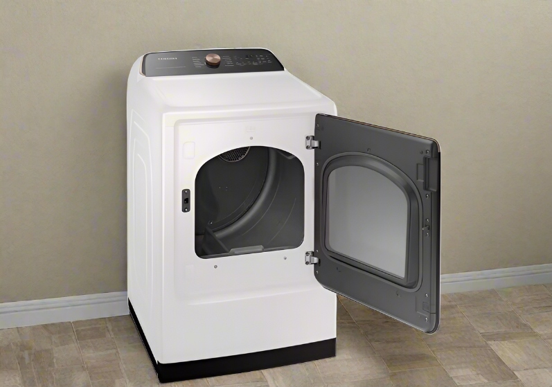 Samsung 7.4 cu. ft. Smart Electric Dryer with Steam Sanitize+ in Ivory DVE55A7300E