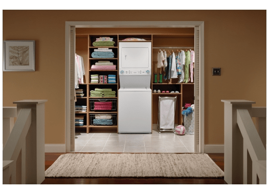 Frigidaire FLCE752CAW Laundry Center, 27" Width, 5.6 Cu. Ft. Capacity (Dryers), Electric, 27" Exterior Width, 10.1 cu. ft. Capacity, White