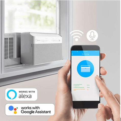 MIDEA (MAW12V1QWT) - 12,000 BTU U-Shaped Smart Inverter Air Conditioner