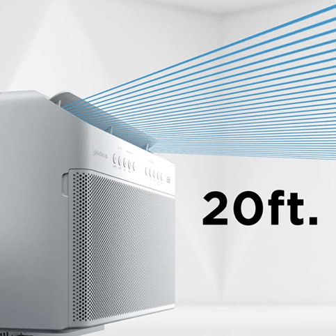 MIDEA (MAW12V1QWT) - 12,000 BTU U-Shaped Smart Inverter Air Conditioner