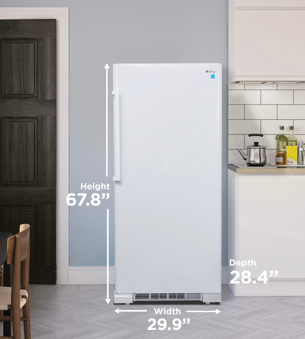 Danby Designer 17 CU FT - ALL FRIDGE - Apartment Size Fridge in Stainless Steel DAR170A3BSLDD