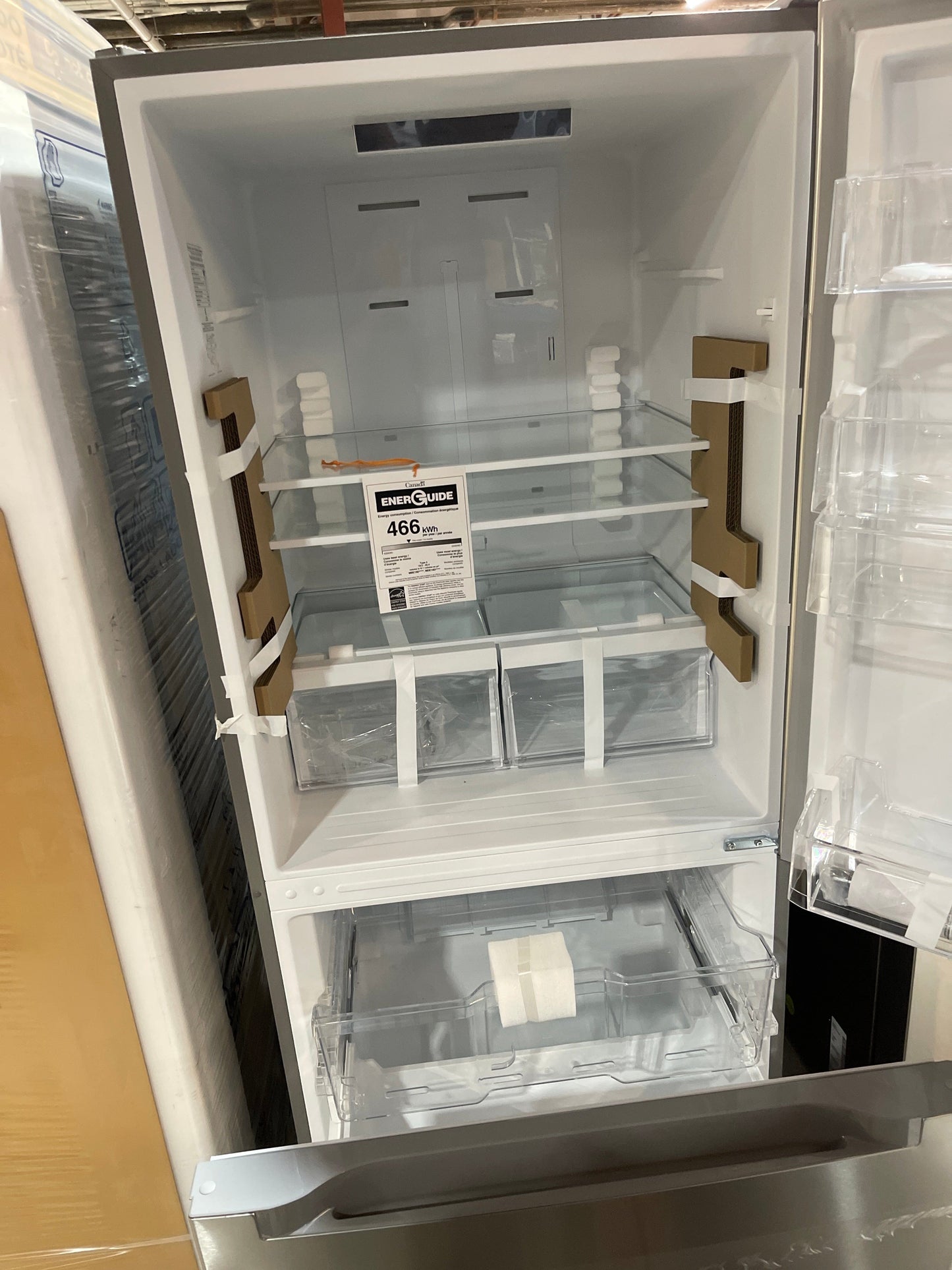 Moffat 18.6 Cu. Ft. Bottom Mount Refrigerator Stainless Steel - MDE19DSNKSS