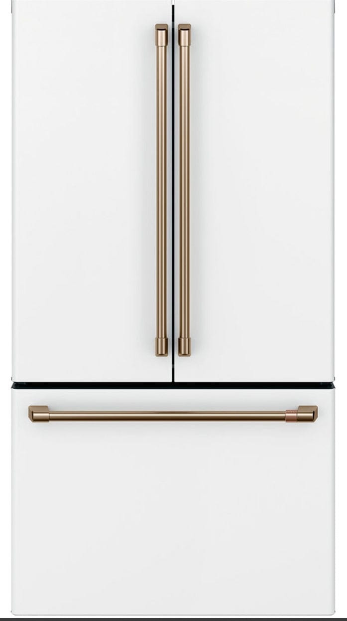 Cafe CWE23SP4MJW2 French Door Refrigerator, 36" Width, ENERGY STAR Certified, Counter Depth, 23.1 cu. ft. Capacity, Freezer Located Ice