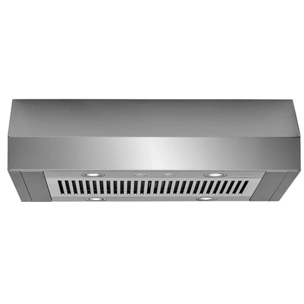 Frigidaire FHWC3650RS Range Hood, 36 inch Exterior Width, Under-Cabinet, Under-Cabinet, 400 CFM, Outside / Ducting, LED, Dishwasher Safe Filters, Aluminum Mesh, Stainless Steel color Blower Included