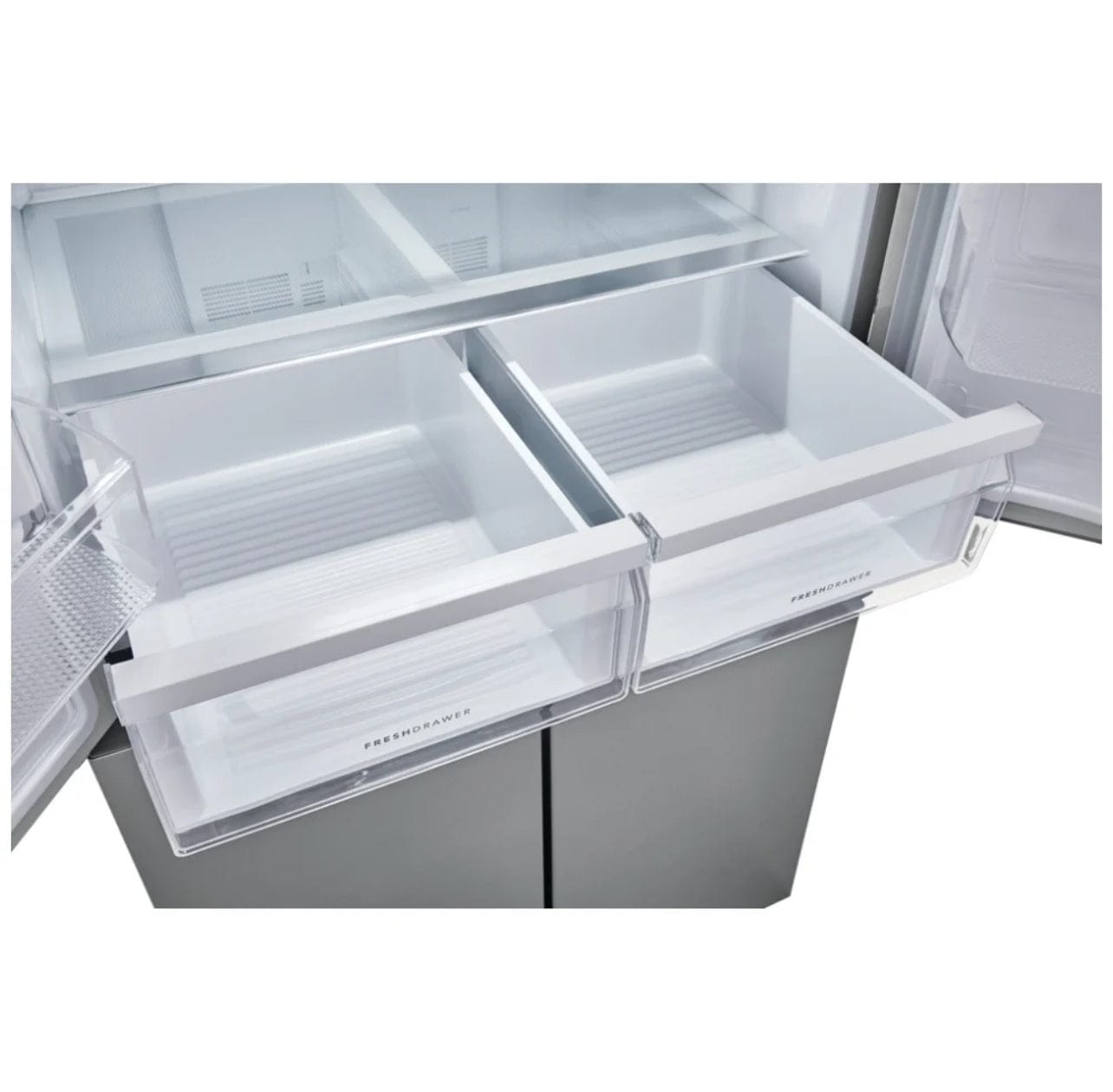 Frigidaire FRQG1721AV French Door Refrigerator, 33" Width, Counter Depth, 17.4 cu. ft. Capacity, Brushed Steel