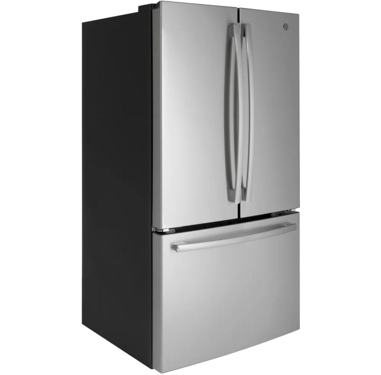GE French Door Refrigerator, 36 inch Width, ENERGY STAR Certified, 27.0 cu. ft. Capacity, Stainless Steel colour GNE27JYMFS