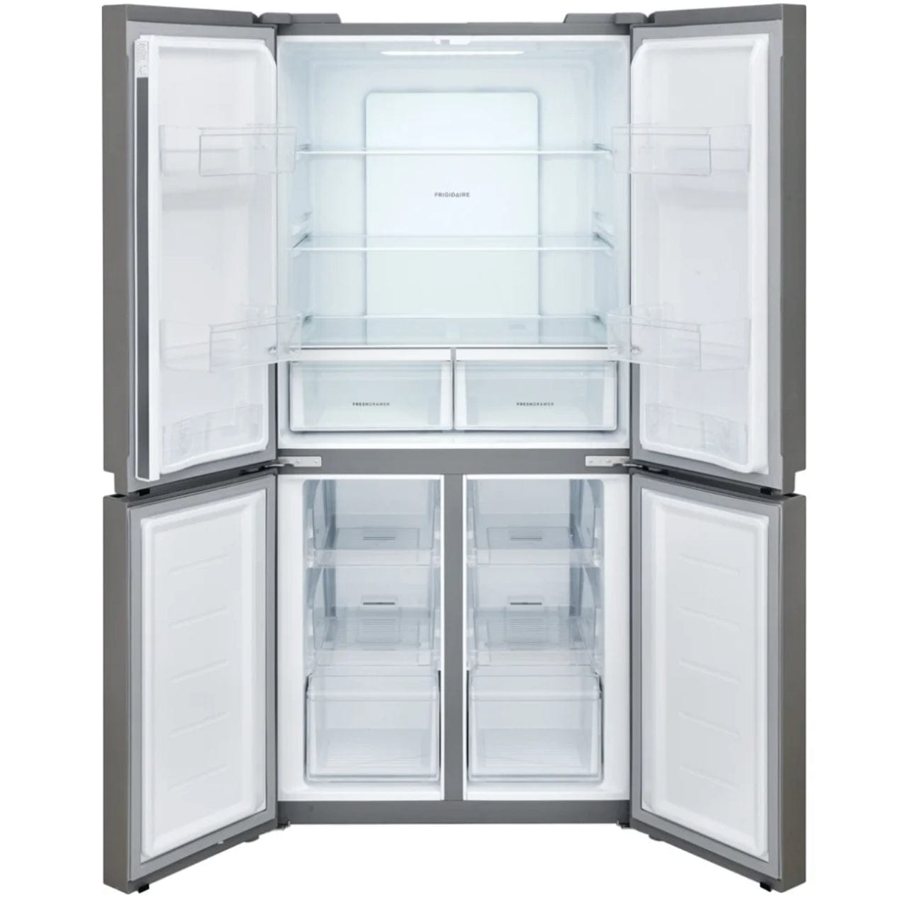 Frigidaire FRQG1721AV French Door Refrigerator, 33" Width, Counter Depth, 17.4 cu. ft. Capacity, Brushed Steel