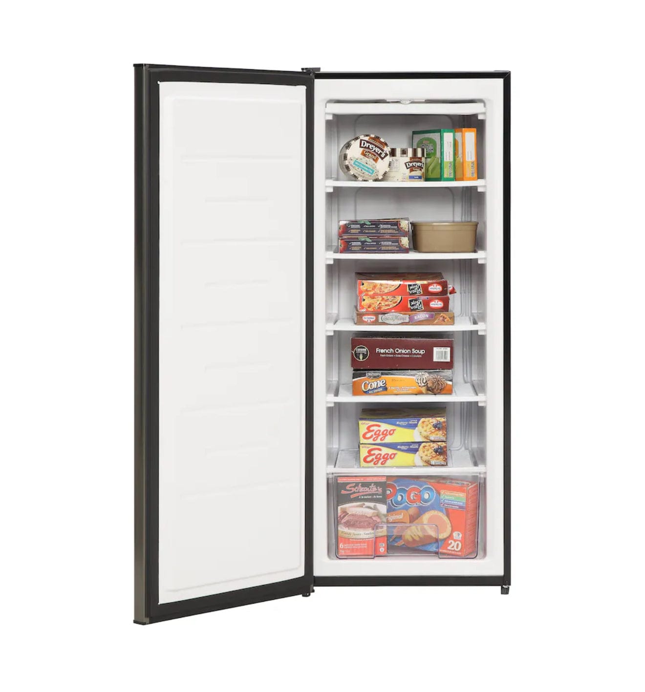 Marathon 6.5 cu. ft. Upright Freezer in Black Steel Finish # MUF65BLS-2
