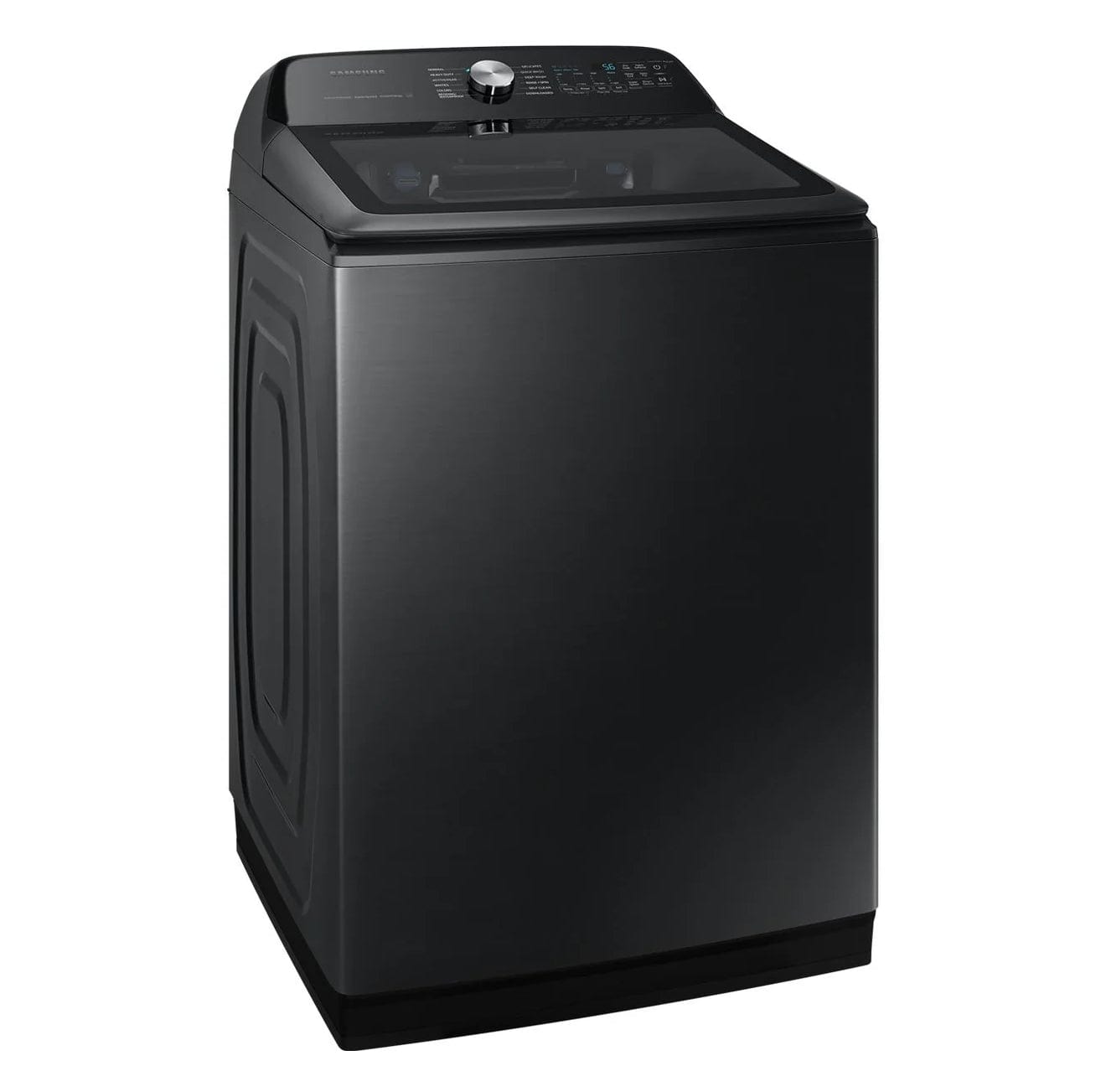Samsung WA52DG5500AV 5.2 cu ft Top Load Washer with Active WaterJet & Vibration Reduction - Black Stainless