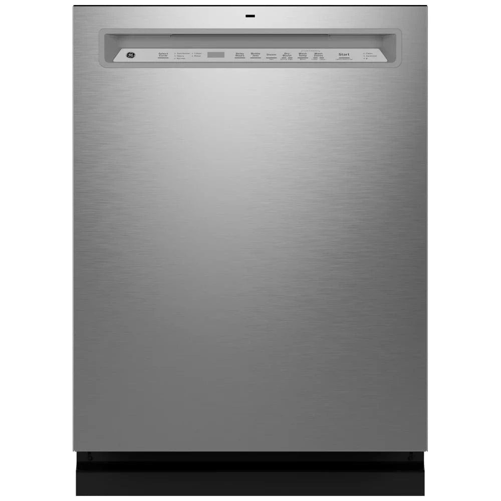 GE GDF650SYVFS Dishwasher, 24 inch Exterior Width, 47 dB Decibel Level, Fully Integrated, Stainless Steel (Interior), 5 Wash Cycles, 16 Capacity (Place Settings), Stainless Steel color