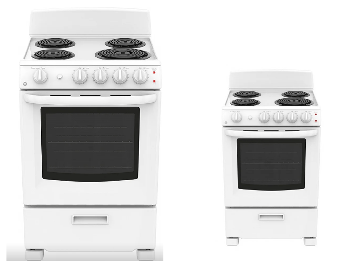 GE 30 in. 5.0 cu. ft. Oven Freestanding Electric Range with 4 Coil Burners  - Stainless Steel