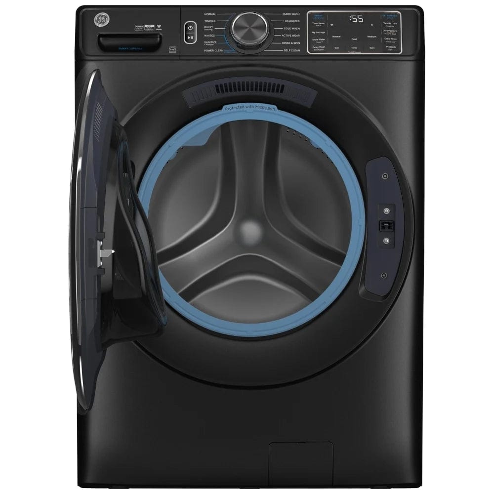 Front Load Washer, ENERGY STAR Certified, 5 cu. ft. Capacity, Steam Clean, 12 Wash Cycles, 5 Temperature Settings, Stackable, 1300 RPM Washer Spin Speed, Wifi Enabled, Graphite (GFW655SPVDS)