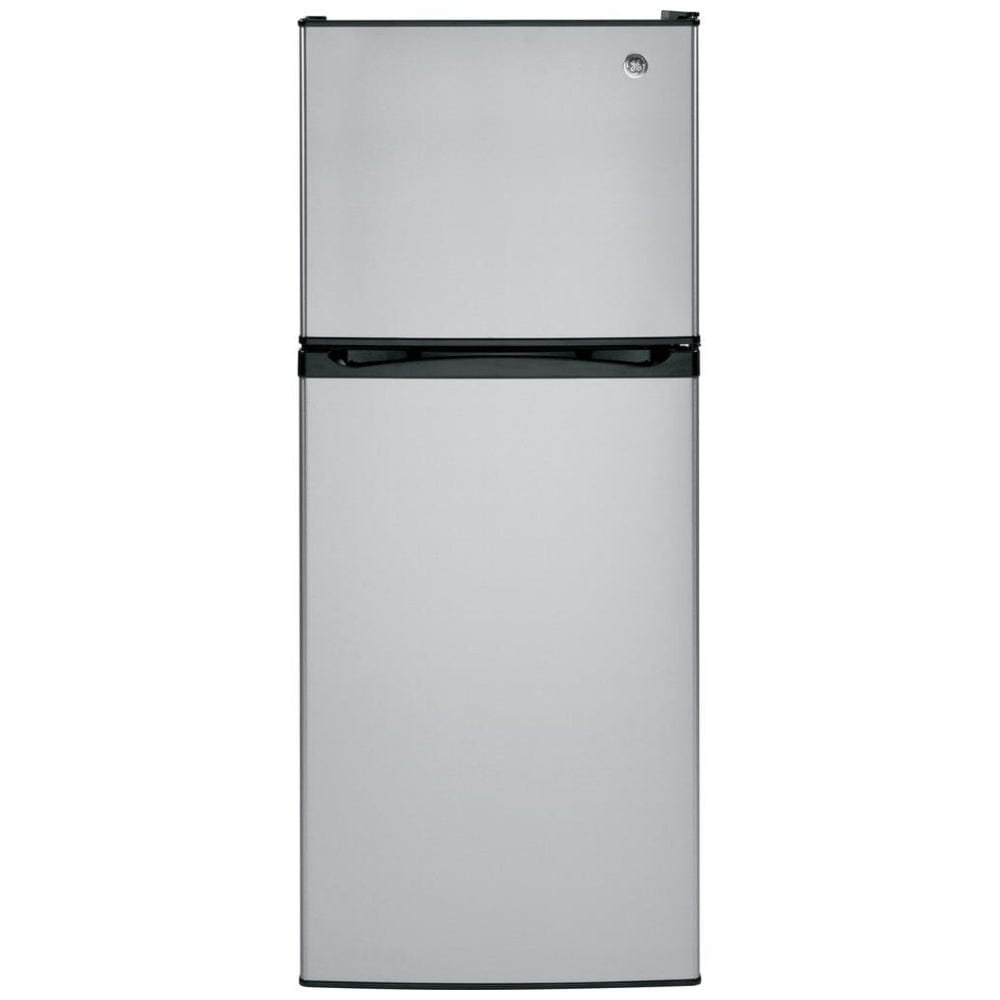 GE GPE12FSKSB Top Freezer Refrigerator, 24 inch Width, ENERGY STAR Certified, 11.6 cu. ft. Capacity, Stainless Steel color