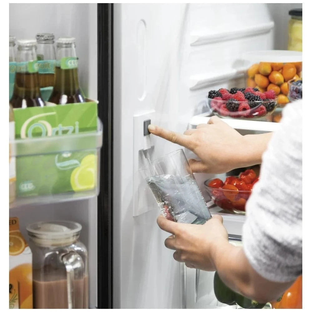 GE GWE22JYMFS French Door Refrigerator, 36 inch Width, ENERGY STAR Certified, Counter Depth, 21.9 cu. ft. Capacity, S color