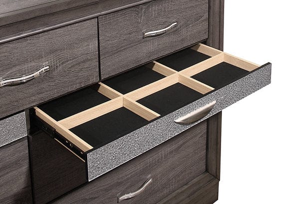 Harper including BED with Mattress support, Chest of Draws, Mirror, Night Stand