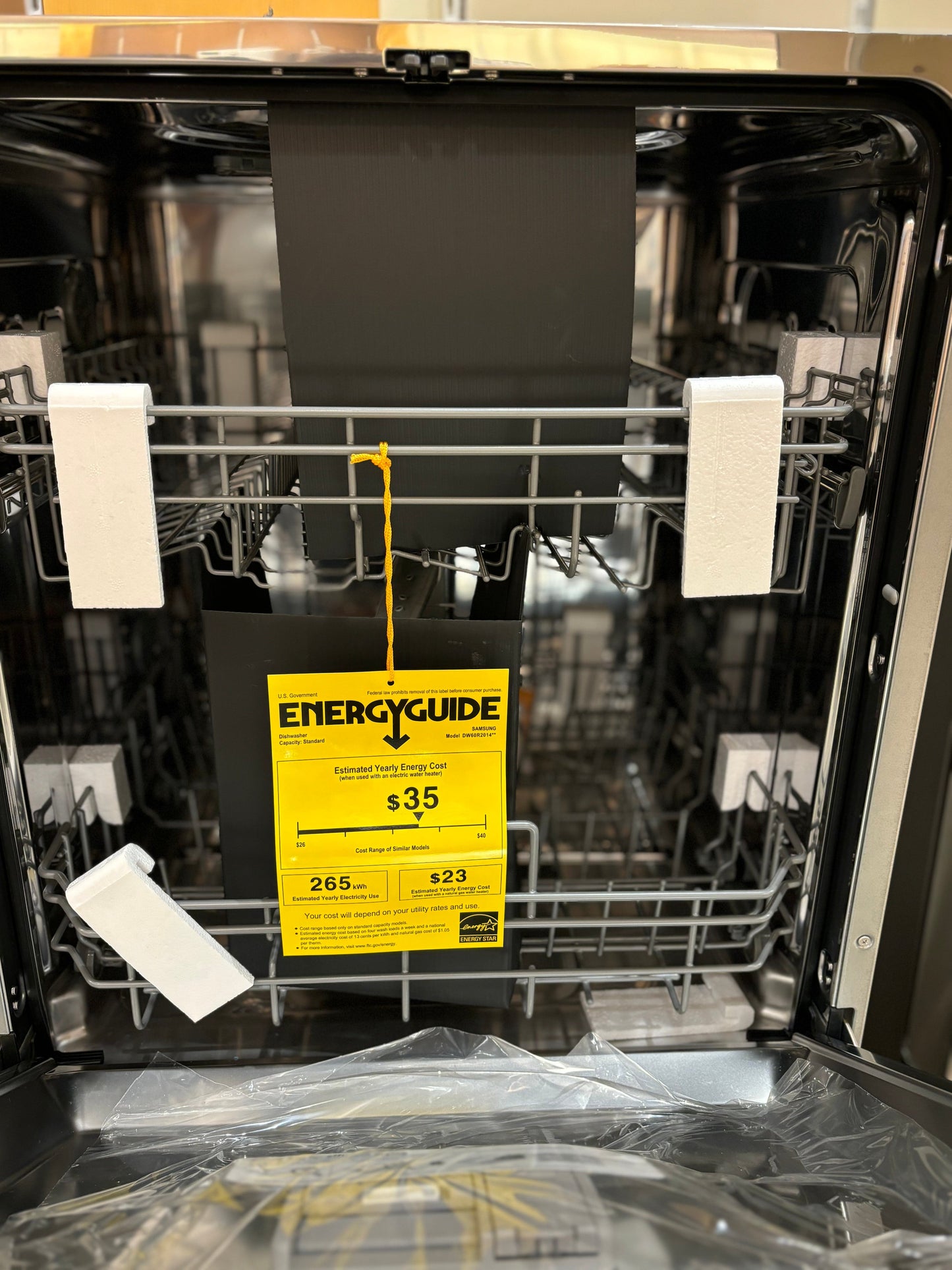 Samsung DW60R2014AP Front Control Dishwasher with Hybrid Interior - Stainless Steel