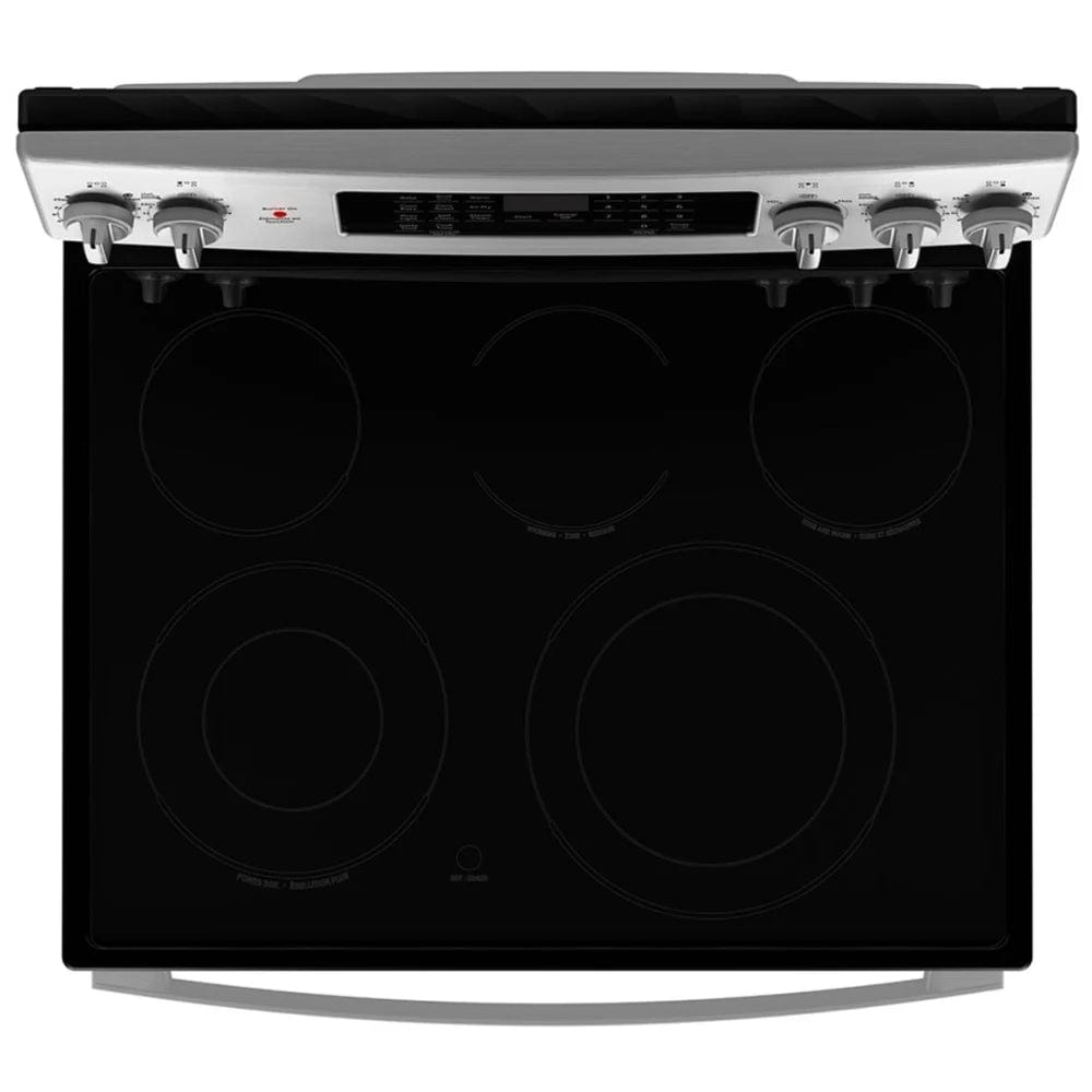 GE JCB840STSS / JCB840ETES Range, 30 inch Exterior Width, Electric, Self Clean, Convection, 5 Burners, Storage Drawer, Air Fry, 1 Ovens, Slate