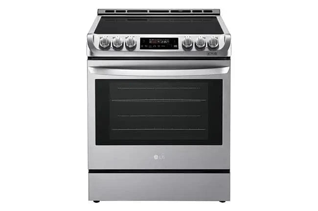 LG LSE4611ST Electric Range, 30 inch Exterior Width, Convection, 5 Burners, 6.3 cu. ft. Capacity, Storage Drawer, 1 Ovens, Stainless Steel colour Category: Electric Ranges