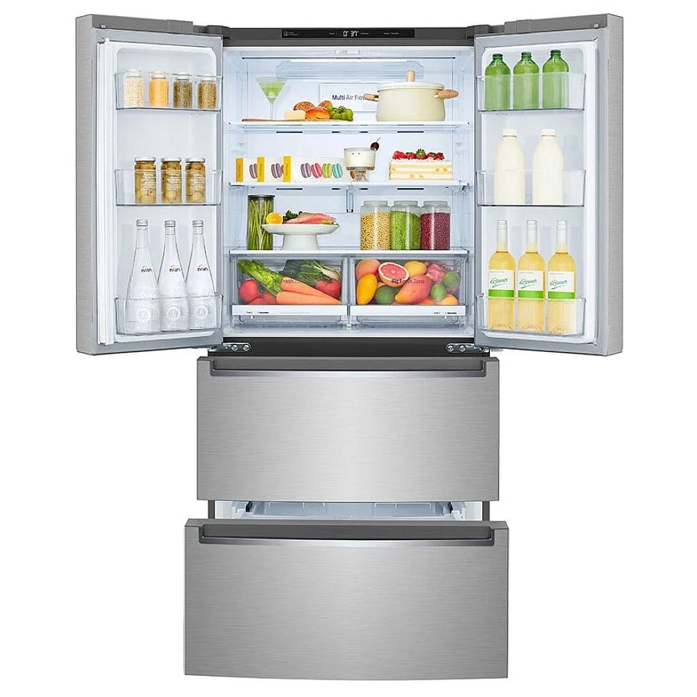 LG LRMNC1803S French Door Refrigerator, 33" Width, ENERGY STAR Certified, Counter Depth, 19.0 cu. ft. Capacity, Stainless Steel colour Door Cooling+