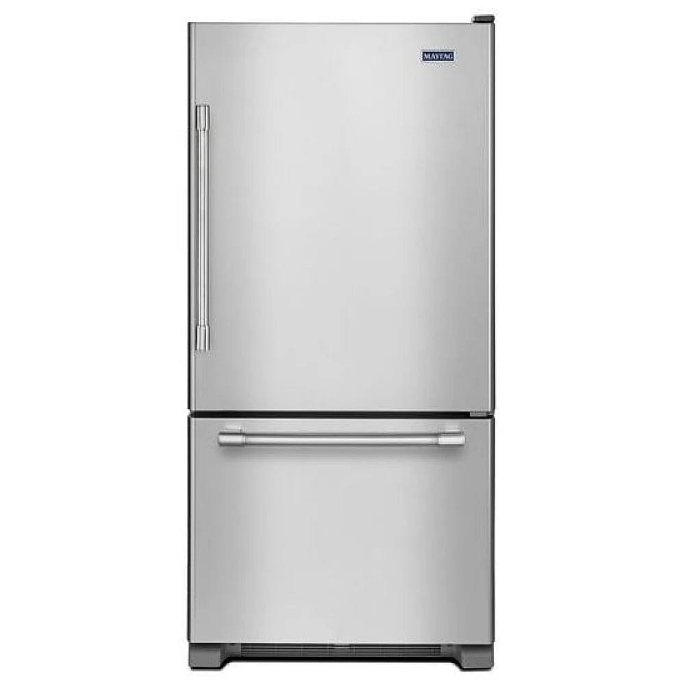 Maytag MBR1957FEZ Bottom Freezer Refrigerator, 30 inch Width, ENERGY STAR Certified, 18.67 cu. ft. Capacity, Stainless Steel colour