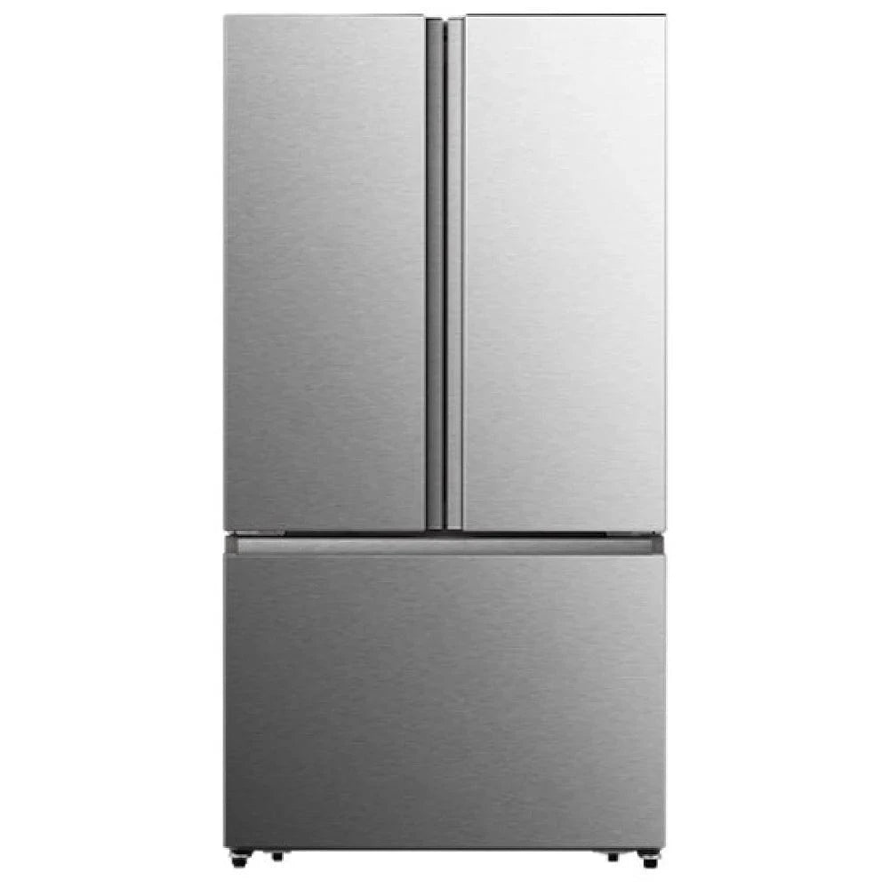 Hisense RF27A3FSE French Door Refrigerator, 36 inch Width, 26.6 cu. ft. Capacity, Titanium color Premium Flat Design