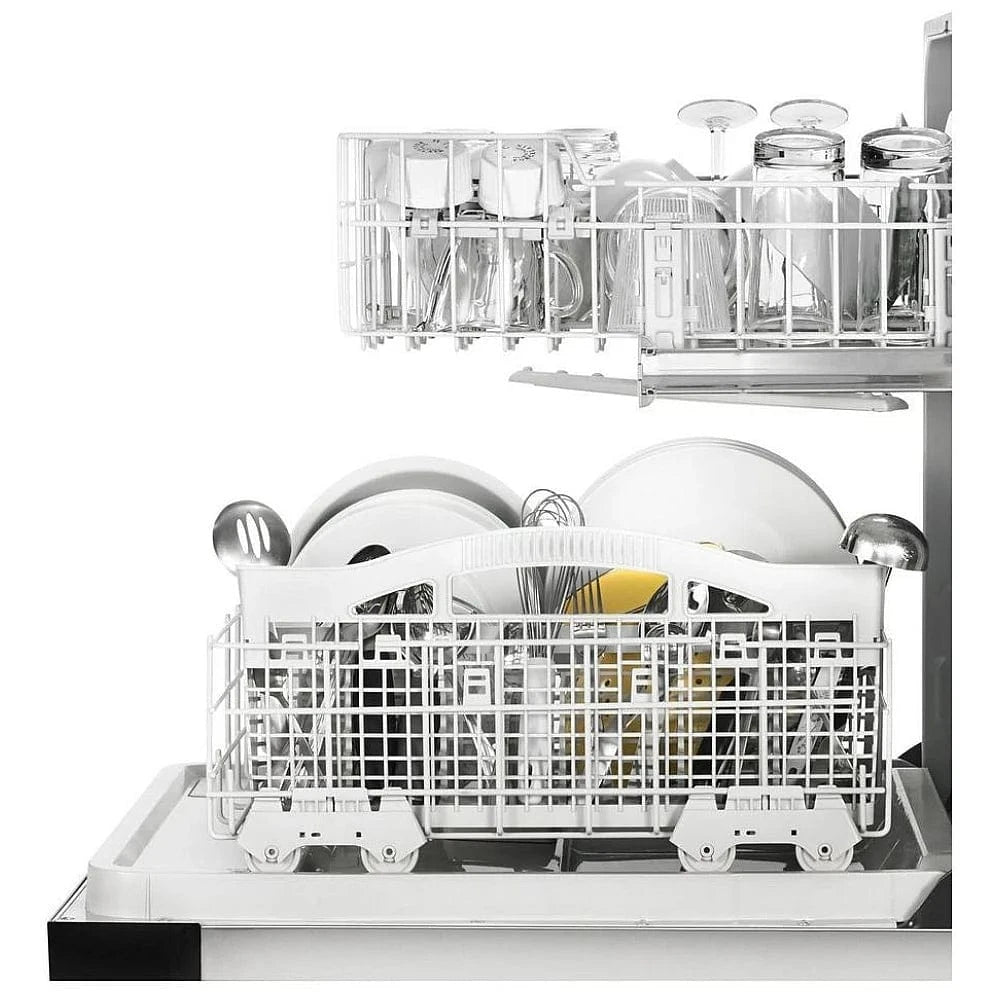 Whirlpool WDF330PAHS Dishwasher, 24 inch Exterior Width, 55 dB Decibel Level, Full Console, 3 Wash Cycles, 13 Capacity (Place Settings), Stainless Steel color
