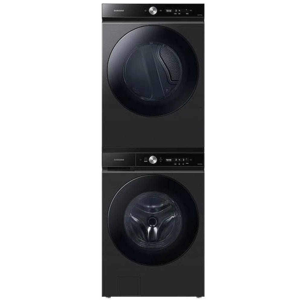 Samsung Bespoke WF46BB6700AVUS Front Load Washer, 27" Width, ENERGY STAR Certified, 5.2 cu. ft. Capacity, 24 Wash Cycles, 5 Temperature Settings, Stackable, 1200 RPM Washer Spin Speed, Water Heater, Wifi Enabled, Black Stainless colour Super Speed