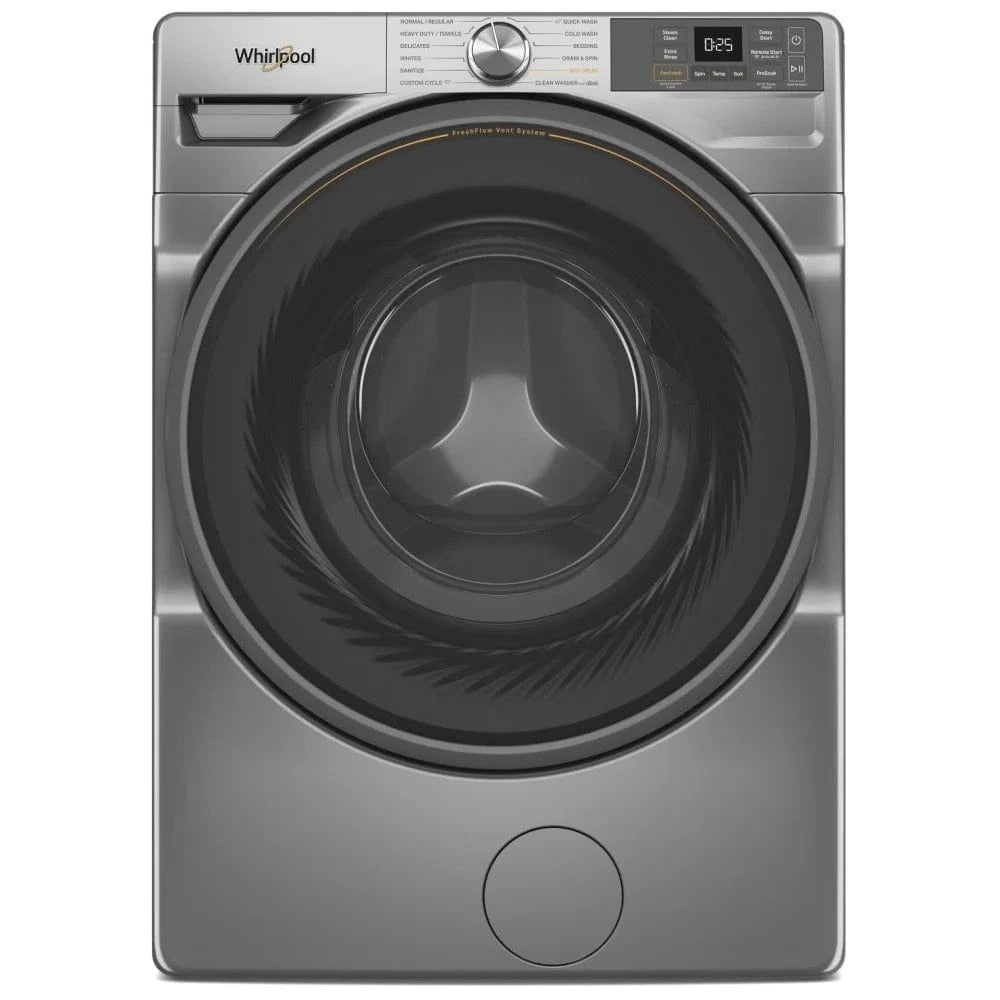 Whirlpool WFW6605MC Front Load Washer, ENERGY STAR Certified, 5.2 cu. ft. Washer Capacity, 1,160 RPM Washer Spin Speed, 12 Wash Cycles, 5 Temperature Settings, Steam Clean, Wifi Enabled, Other colour