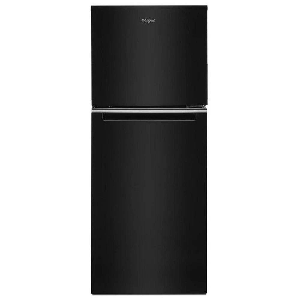 Whirlpool WRT112CZJB Top Freezer Refrigerator, 24 inch Width, 11.6 cu. ft. Capacity, Optional Ice Maker (Special Order), Counter Depth, Black color Category: Top Freezer Refrigerators