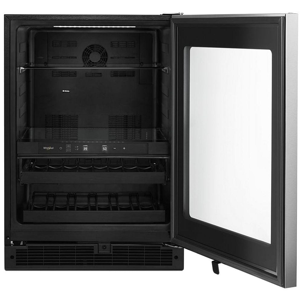 Whirlpool WUB50X24HZ Under Counter Refrigeration, 24 inch Width, 24 inch Width, ENERGY STAR Certified, Stainless Steel colour