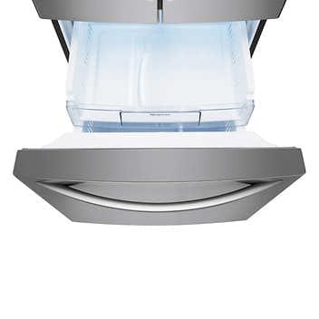 LG 30 in. 22 cu. ft. Stainless Steel French Door Refrigerator with External Water Dispenser and Ice Maker LCFS22EXS