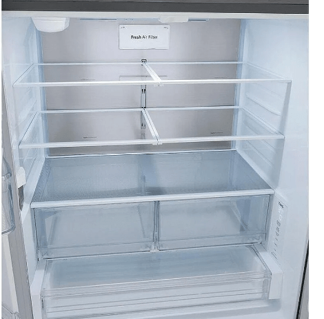 LG LRFLC2706S French Door Refrigerator, 36" Width, ENERGY STAR Certified, Counter Depth, 27 cu. ft. Capacity, Stainless Steel colour Air Filter,Door Cooling+, Cool Guard
