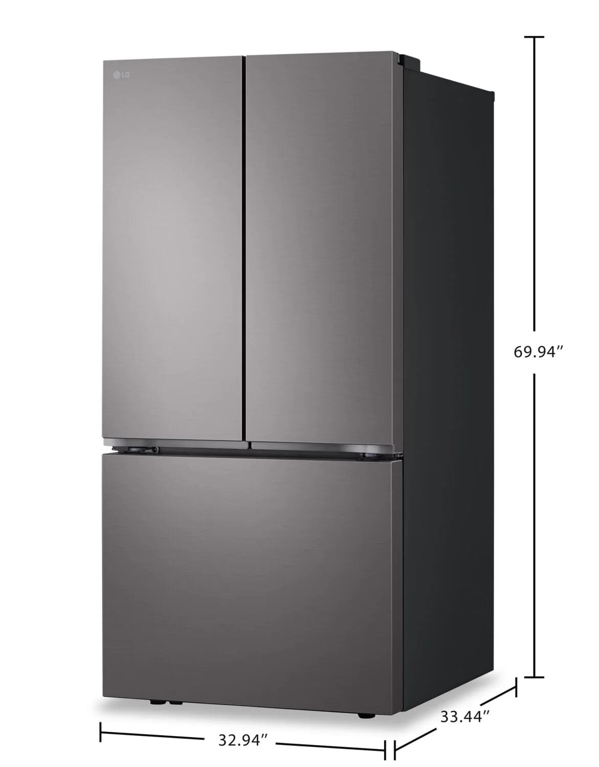 25 cu. ft. French 3-Door Standard-Depth Refrigerator with Single Ice Maker (LF25S6200D)