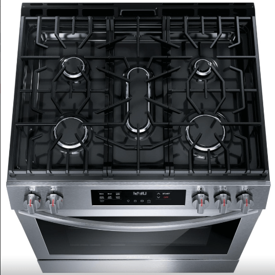 Frigidaire FCFG3083AS/FCFG308ASA Range, Gas, 30" Width, Self Clean, Convection, 5 Burners, 5.1 cu. ft. Capacity, Storage Drawer, Stainless Steel