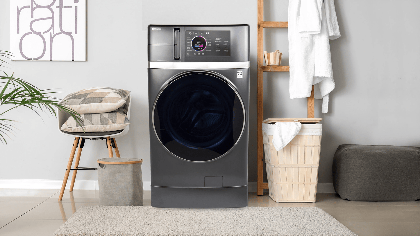 GE Profile 5.5 cu. Ft. UltraFast Combo All-in-One Washer/Dryer with Ventless Heat Pump Technology in Carbon Graphite PFQ97HSPVDS