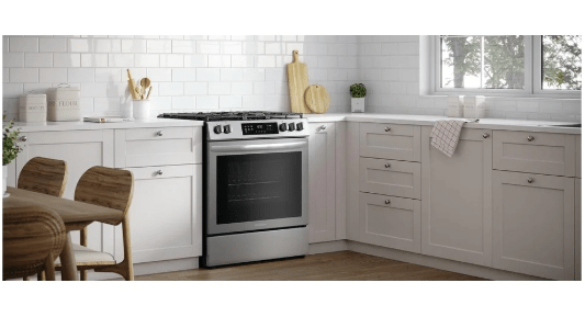 Frigidaire FCFG3083AS / FCFG308ASA Range, Gas, 30 inch Exterior Width, Self Clean, Convection, 5 Burners, 5.1 cu. ft. Capacity, Storage Drawer, 1 Ovens, Stainless Steel colour