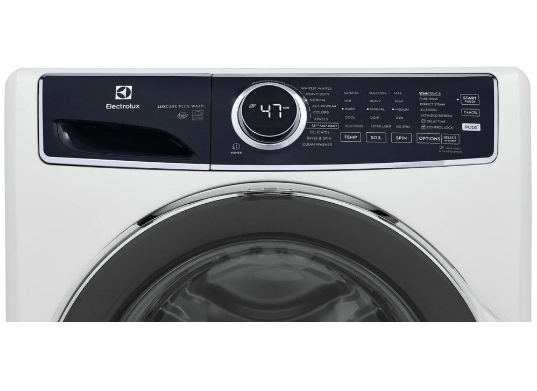 Electrolux ELFW7537AW Front Load Washer, 27", ENERGY STAR Certified, 5.2 cu. ft. Capacity, Steam Clean, 10 Wash Cycles, Stackable, Water Heater, White