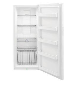 Frigidaire 13 Cu. Ft Upright Freezer 28 inch Width,  Frost Free, Reversible Door, Interior Light (Freezer), White colour  (FFFU13F2VW)