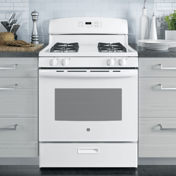 GE  Range, 30" Exterior Width, Gas Range, Self Clean, Gas Burners - JCGBS60DEK5WW /JCGBS60DEKWW