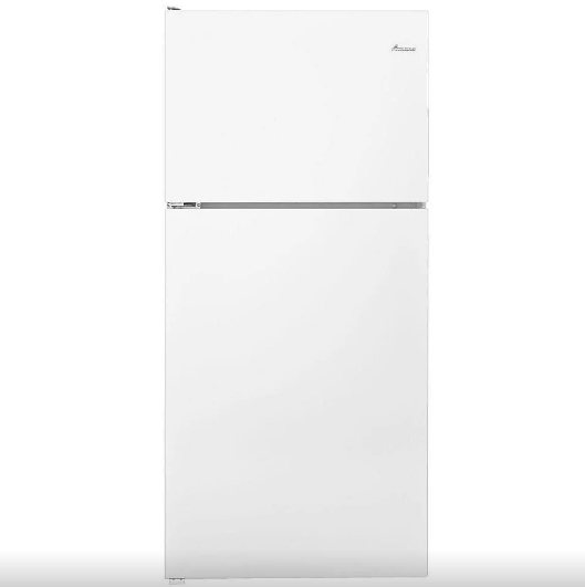 Amana ART318FFDW Top Freezer Refrigerator, 30 inch Width, 18.2 cu. ft. Capacity, White colour