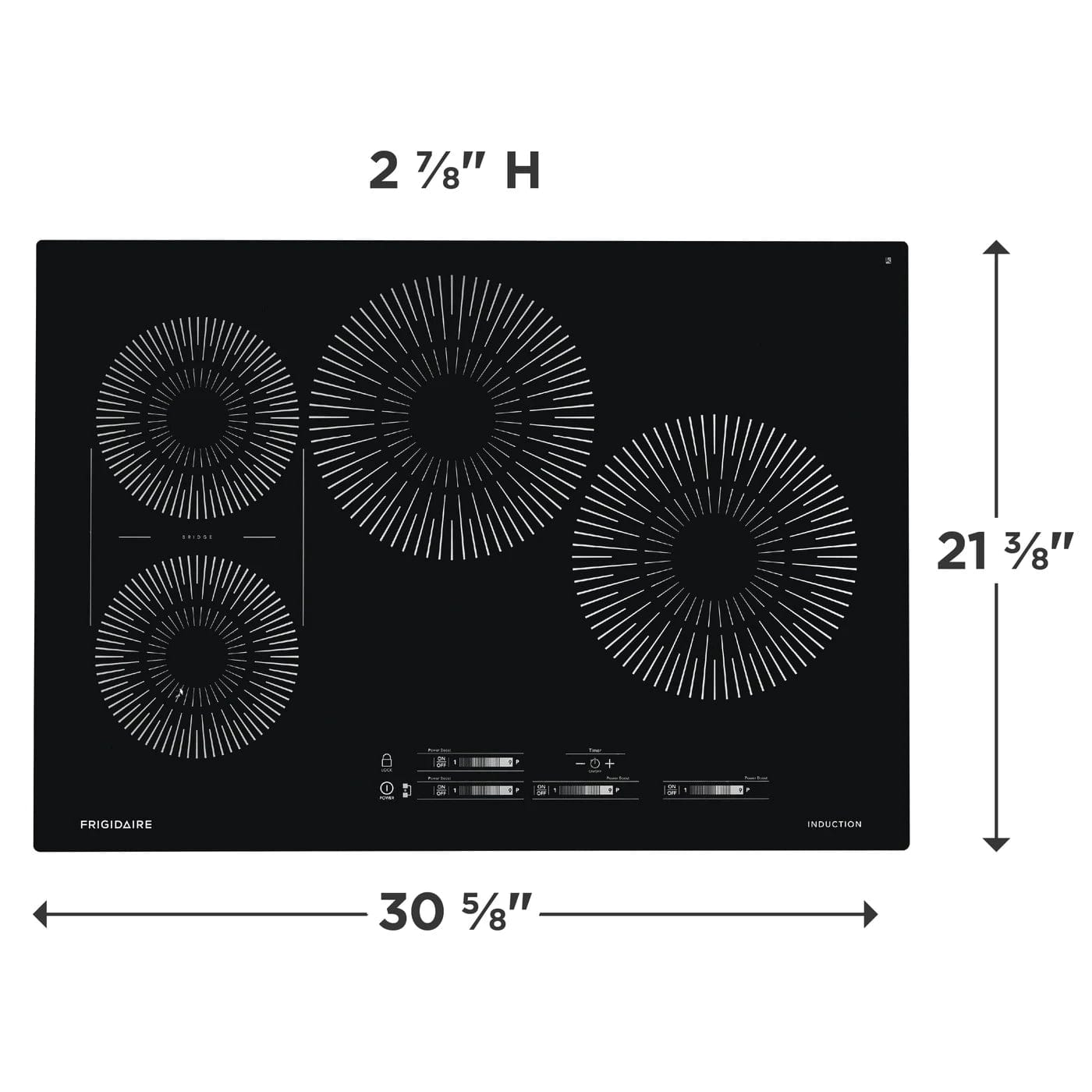 Frigidaire 30-inch Smooth Induction Cooktop (FCCI3027AB)