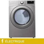 Quick Ship Mix and Match LG 7.4 cu. ft. Graphite Steel Ultra Large Capacity Electric Dryer with Smart Diagnosis