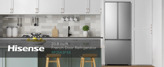 30-in 20.8 cu.ft. Full-Depth French Door Refrigerator SUPPORT PureFlat Collection Model: RF21A3FSE