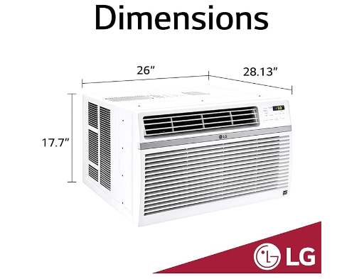 LG LW2516ER - LG LW2516ER 24,500 BTU 230V Window-Mounted AIR Conditioner with Remote Control
