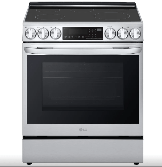 LG LSIL6336F Range, 30 inch Exterior Width, Induction, Self Clean, Convection, 5 Burners, 6.3 cu. ft. Capacity, Storage Drawer, Air Fry, 1 Ovens, Stainless Steel colour Air Sous Vide